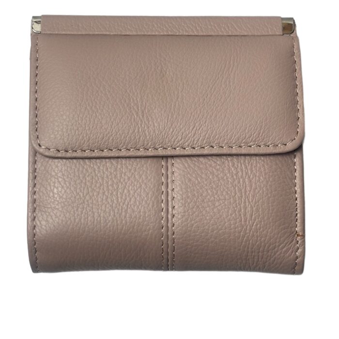 Mały portfel damski ze skóry naturalnej